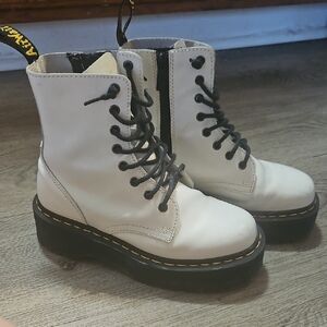 Dr. Martens White Jaden Boots